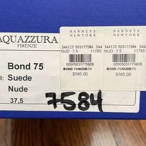 Aquazzura | Shoes | Price Drop Aquazzura Bond 75 Suede Tie  PRICE DROP ⬇️Aquazzura Bond 75 suede tie back nude sandal main image 1